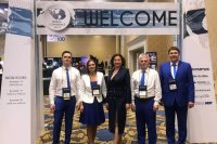 OKOndt GROUP delegates are welcoming guests at the entrance to ASNT Annual Conference and Exhibition, Las Vegas, November 2019