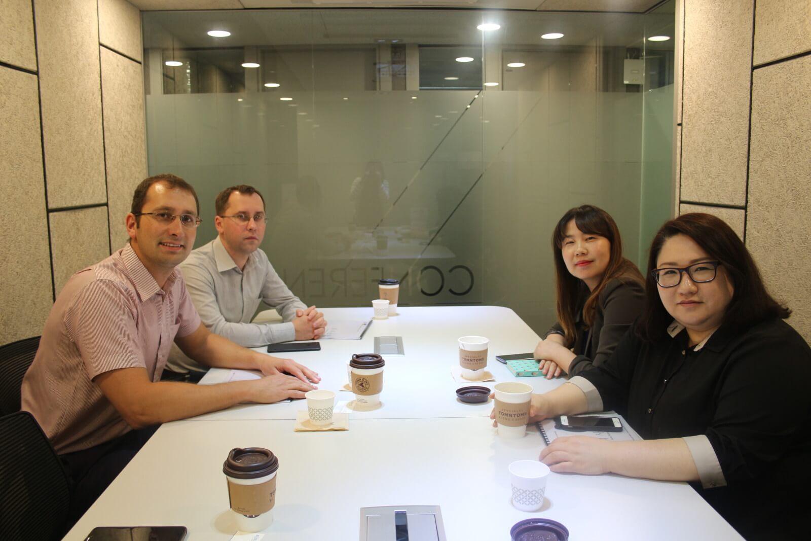 OKOndt Group's specialists at the office of the South Korean Customer - Korea Technology Science, Co., Ltd company