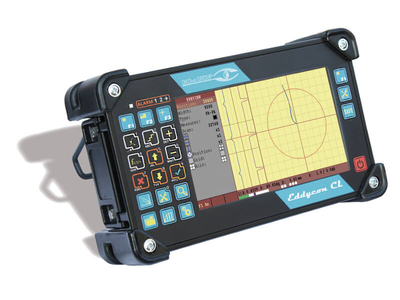 Eddy current flaw detector with a large display Eddycon CL