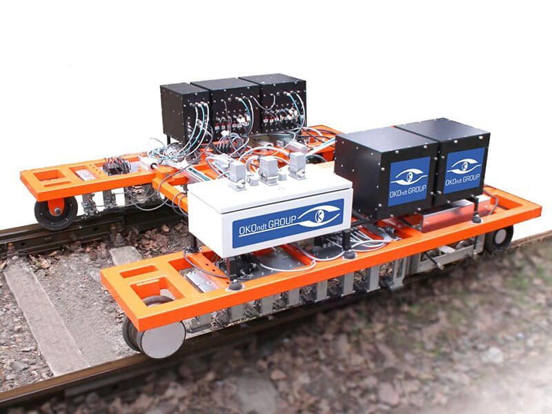 OKOSCAN 73HS High-Speed Ultrasonic and Eddy Current Rail Testing System