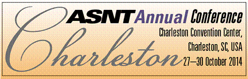Advertising of ASNT-2014, Charleston, South Carolina, USA