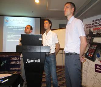 OKOndt GROUP's specialists speech at the seminar organized for Indian colleagues during NDE-2014