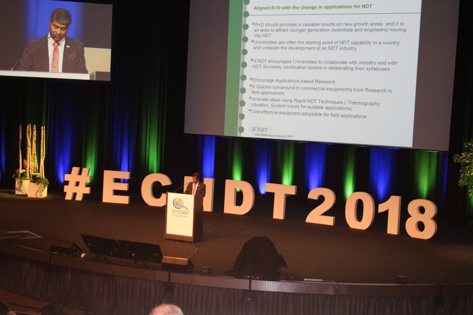 European conference of NDT 2018 (ECNDT) opening ceremony