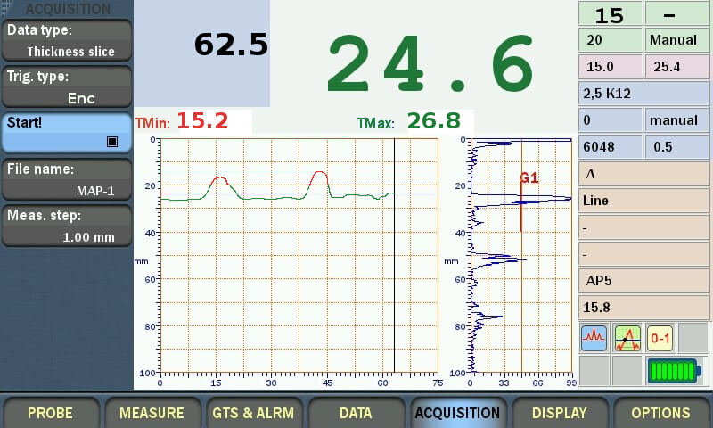 C-Scan of the corrosion checking