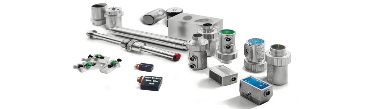 Various types of UT transducers produced by OKOndt GROUP