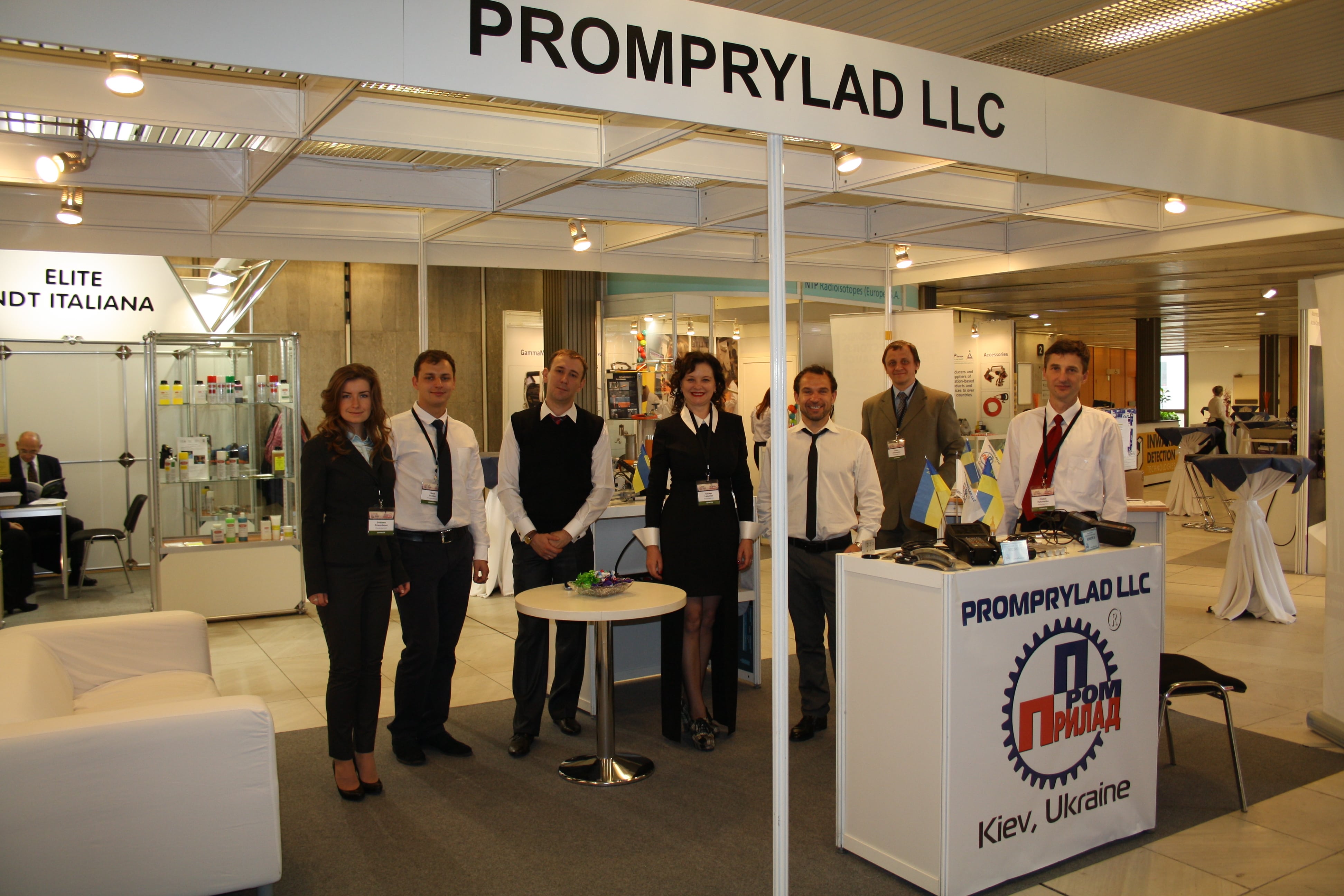 Delegates of OKOndt GROUP (Promprylad LLC) at the 11th European Conference on Nondestructive Testing (ECNDT), Prague