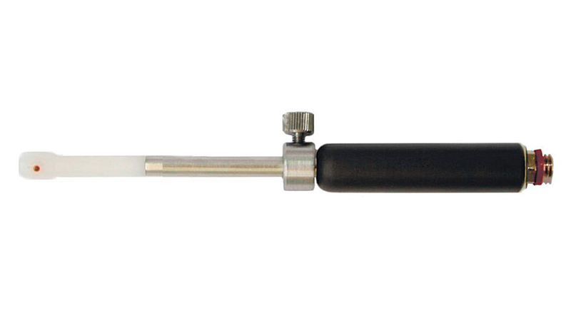 Manual bolt hole probes with split tip